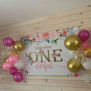 Little Miss ONEderful sign for baby’s first birthday